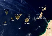 Wyspy Kanaryjskie - Islas Canarias to archipelag wysp położonych na Oceanie Atlantyckim. Wyspy należą do Hiszpanii i składają się z siedmiu wysp głównych: Teneryfa, Gran Canaria, Fuerteventura, Lanzarote, El Hierro, La Palma i La Gomera oraz sześciu mniejszych: Alegranza, Graciosa, Montaña Clara, Lobos, Roque del Este i Roque del Oeste.