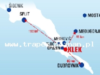 Klek jest położony na wybrzeżu dalmatyńskim u wejścia do zatoki Klek-Neum. Chorwacja. Pięknie położona mała osada nadmorska, bezpośrednio przy plaży. Dobre miejsce na wypoczynek rodzinny i 
